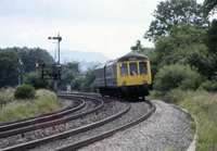 Class 116 DMU at Coedmoor Crossing