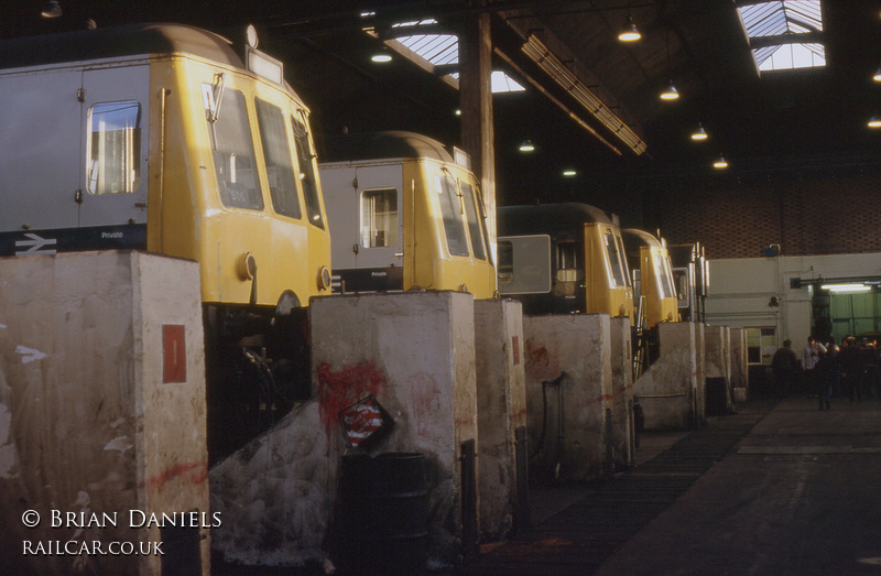 Class 116 DMU at Tyseley depot