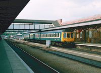 Class 117 DMU at Worcester Shrub Hill