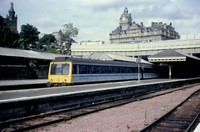 Class 117 DMU at Edinburgh Waverley