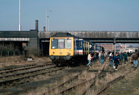 Class 117 DMU at Braunstone Gate