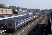 Class 117 DMU at Worcester Shrub Hill