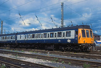 Class 117 DMU at Croft Street Sidings Preston