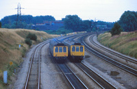 Class 117 DMU at near Iver