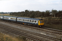 Class 117 DMU at near Langley