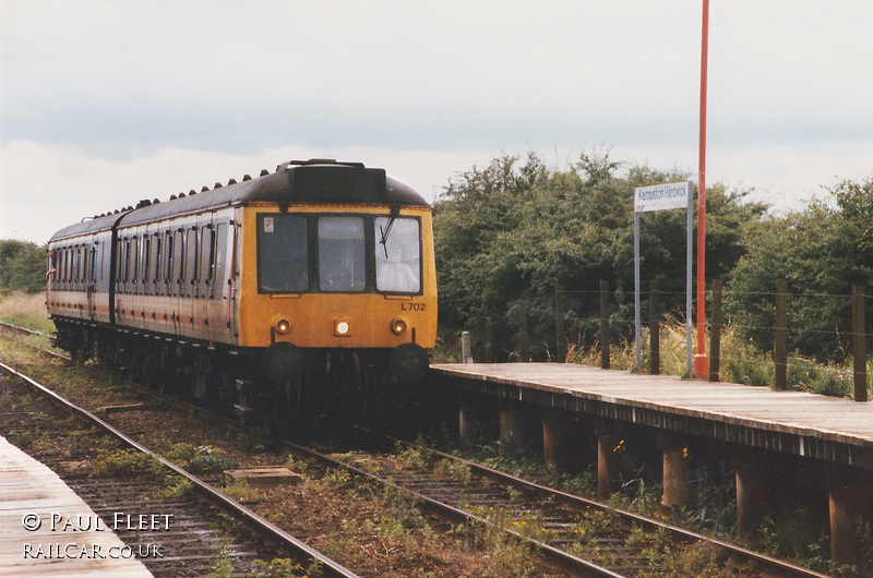 Class 117 DMU at Kempston Hardwick