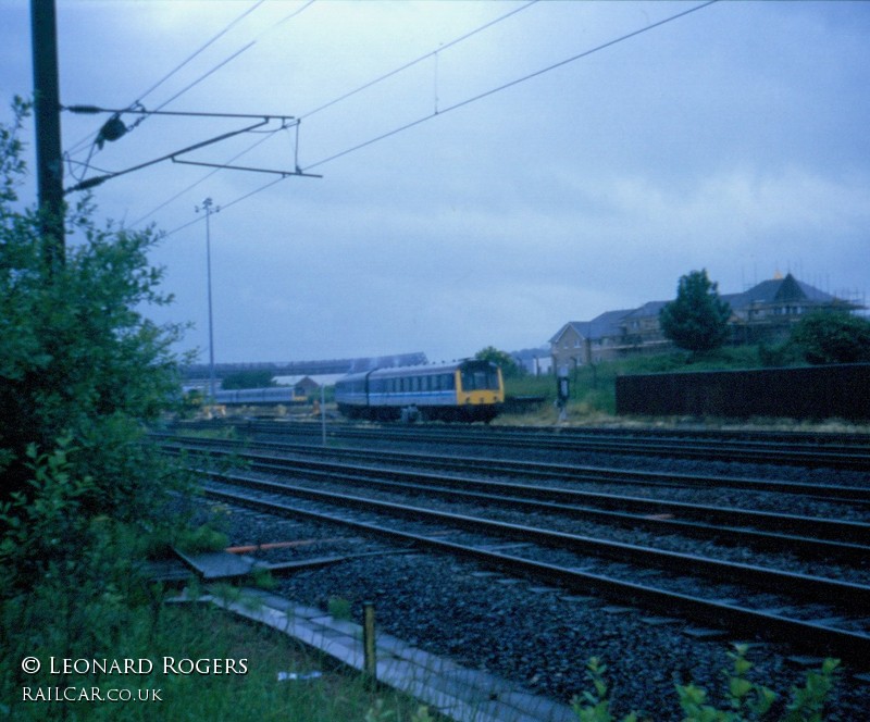 Class 117 DMU at Haymarket depot