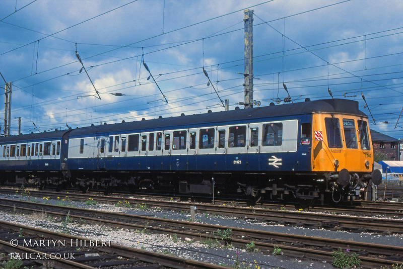 Class 117 DMU at Croft Street Sidings Preston