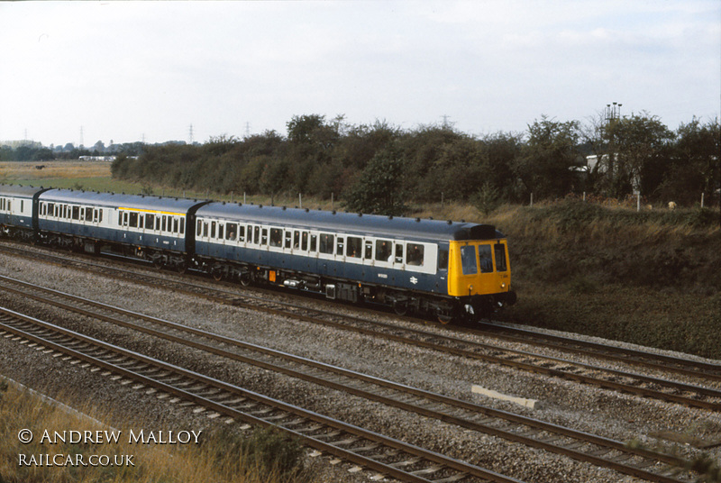 Class 117 DMU at near Langley