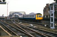 DMU on approach to station