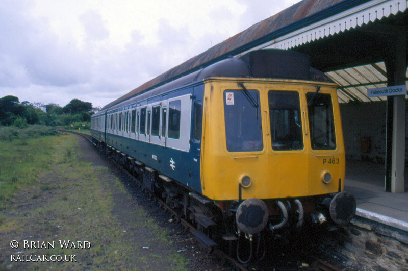 Class 118 DMU at Falmouth Docks