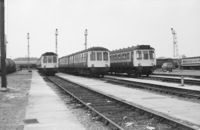 Class 119 DMU at Reading depot