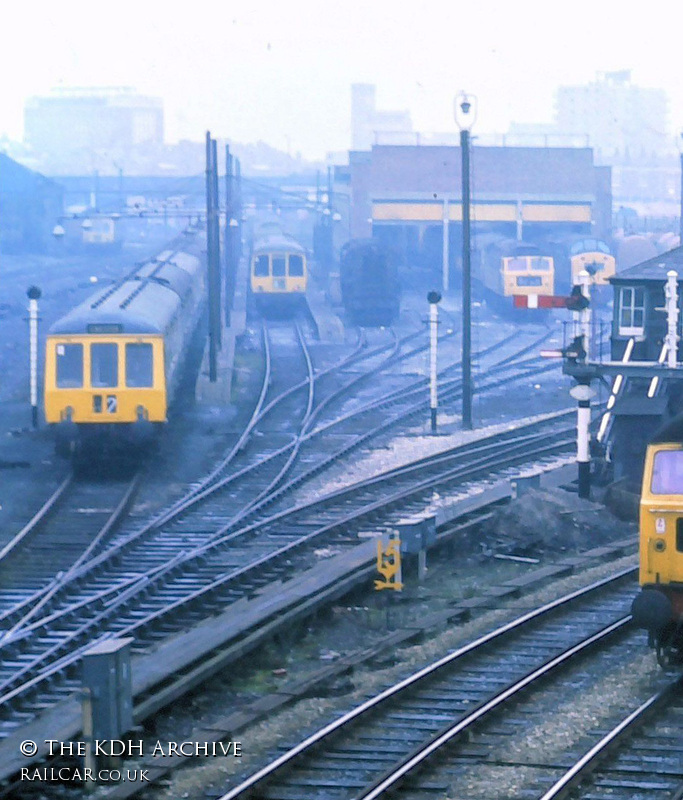 Class 119 DMU at Chester depot