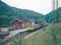 Class 120 DMU at Matlock Bath