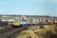 Class 120 DMU at Ocean and Taff Merthyr Colliery