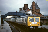 Class 120 DMU at Welshpool