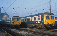 Class 120 DMU at Croft Street Sidings Preston