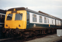 Class 120 DMU at Chester depot