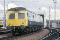 Class 120 DMU at Corkerhill depot