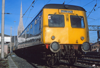 Class 120 DMU at Croft Street Sidings Preston