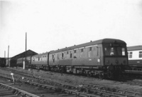 Class 120 DMU at Inverness depot