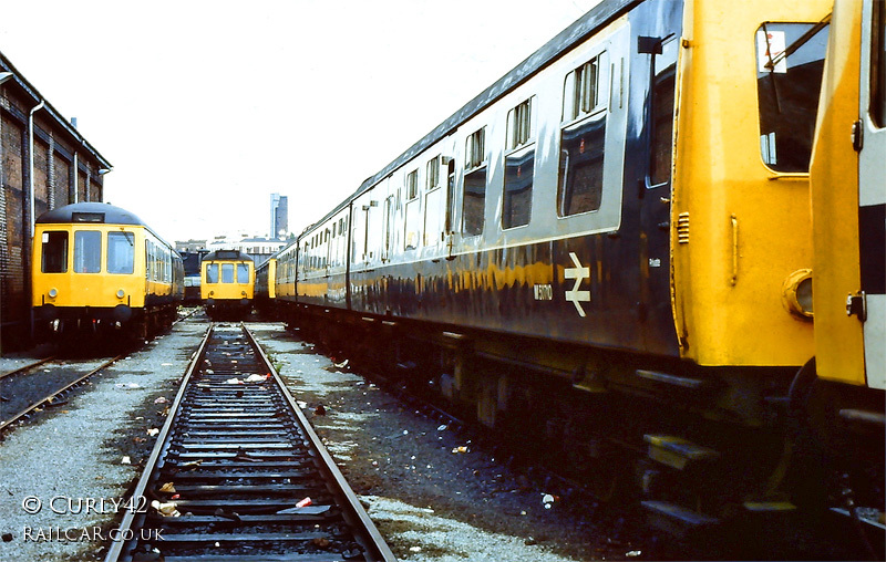 Class 120 DMU at Chester depot