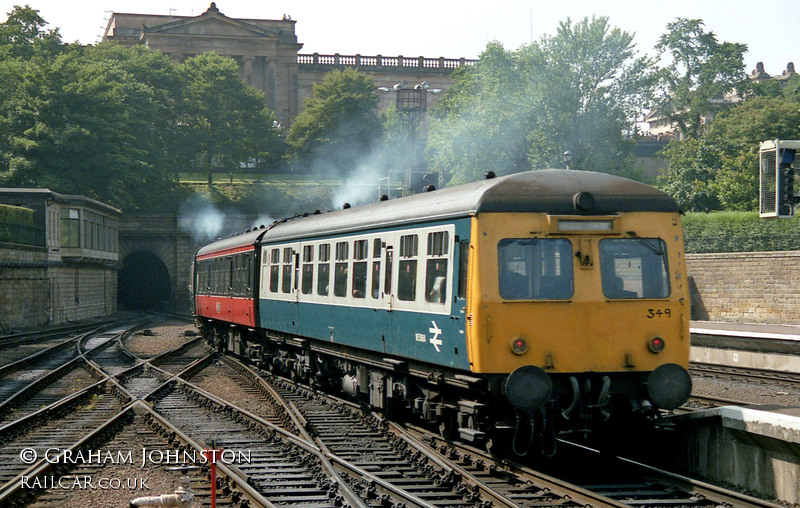 Class 120 DMU at Edinburgh Waerley