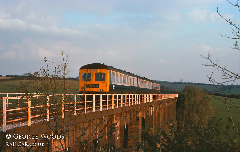 Class 120 DMU at Liskeard Viaduct