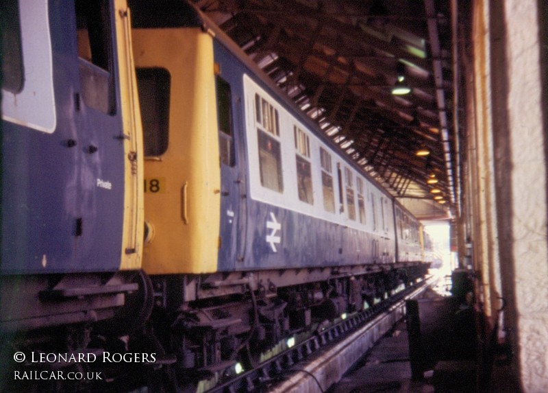 Class 120 DMU at Ayr depot