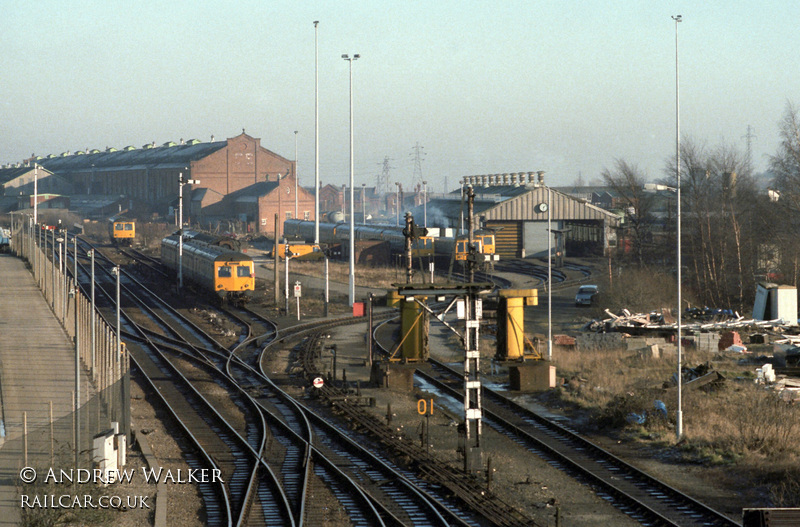 Class 120 DMU at Lincoln depot