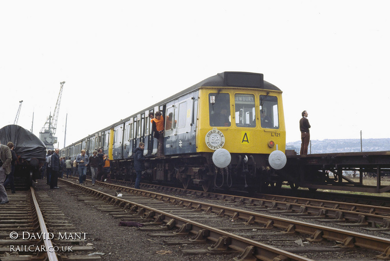 Class 121 DMU at Swansea Docks