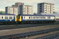 Class 122 DMU at Eastfield depot