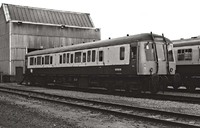 Class 122 DMU at Eastfield depot