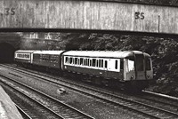 Class 122 DMU at Princes Street Gardens