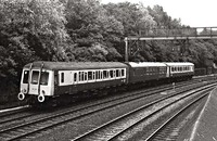 Class 122 DMU at Princes Street Gardens