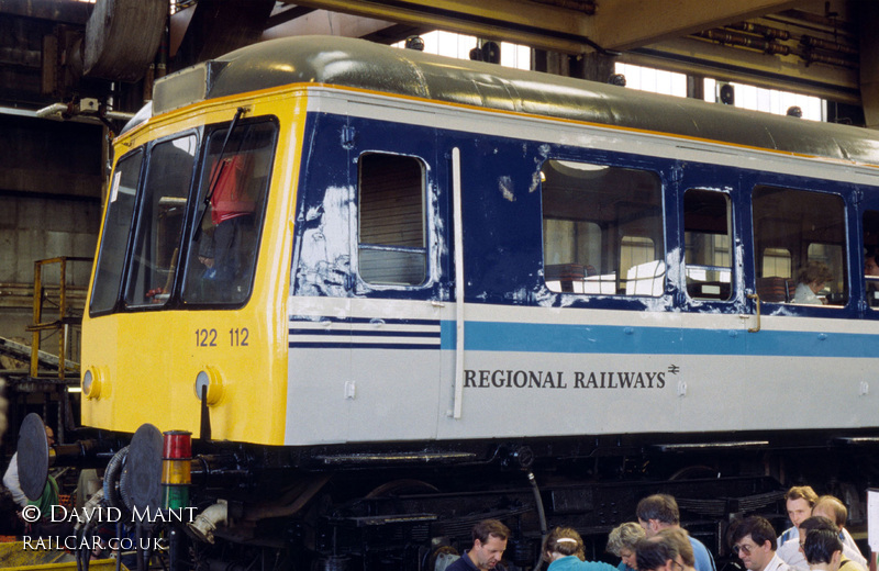 Class 122 DMU at Laira depot