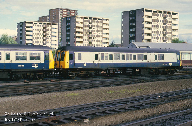 Class 122 DMU at Eastfield depot