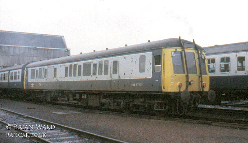 Class 122 DMU at Eastfield depot