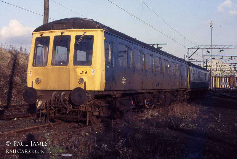 Class 122 DMU at Ilford depot