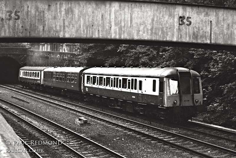 Class 122 DMU at Princes Street Gardens