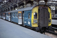 Blue Class 126 DMU in station