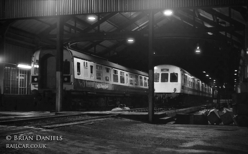 Class 126 DMU at Ayr depot