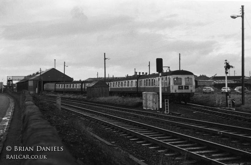 Class 126 DMU at Ayr depot