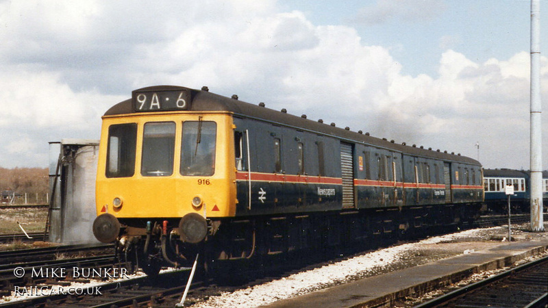 Class 127 DMU at Newton Heath depot