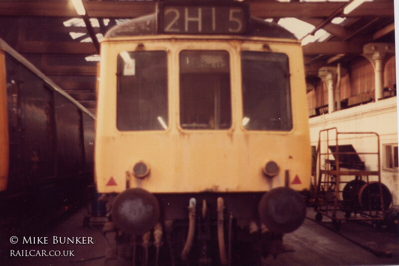 Class 127 DMU at Newton Heath depot