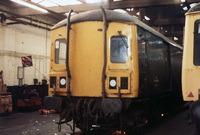 Class 128 DMU at Newton Heath depot