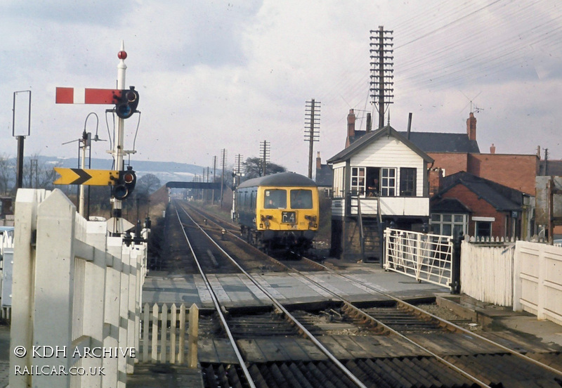 Class 129 DMU at Gobowen