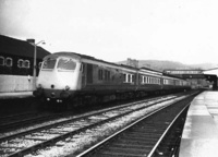 Blue pullman at Neath