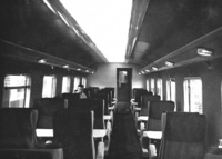 Inside a Blue pullman