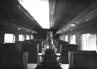 Inside a Blue pullman